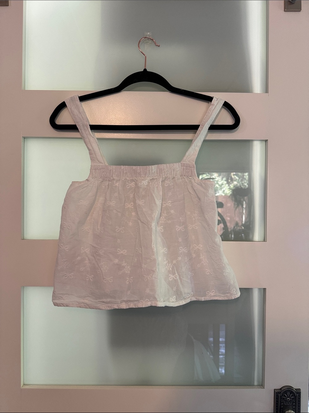 Cotton Embroidered Babydoll Top